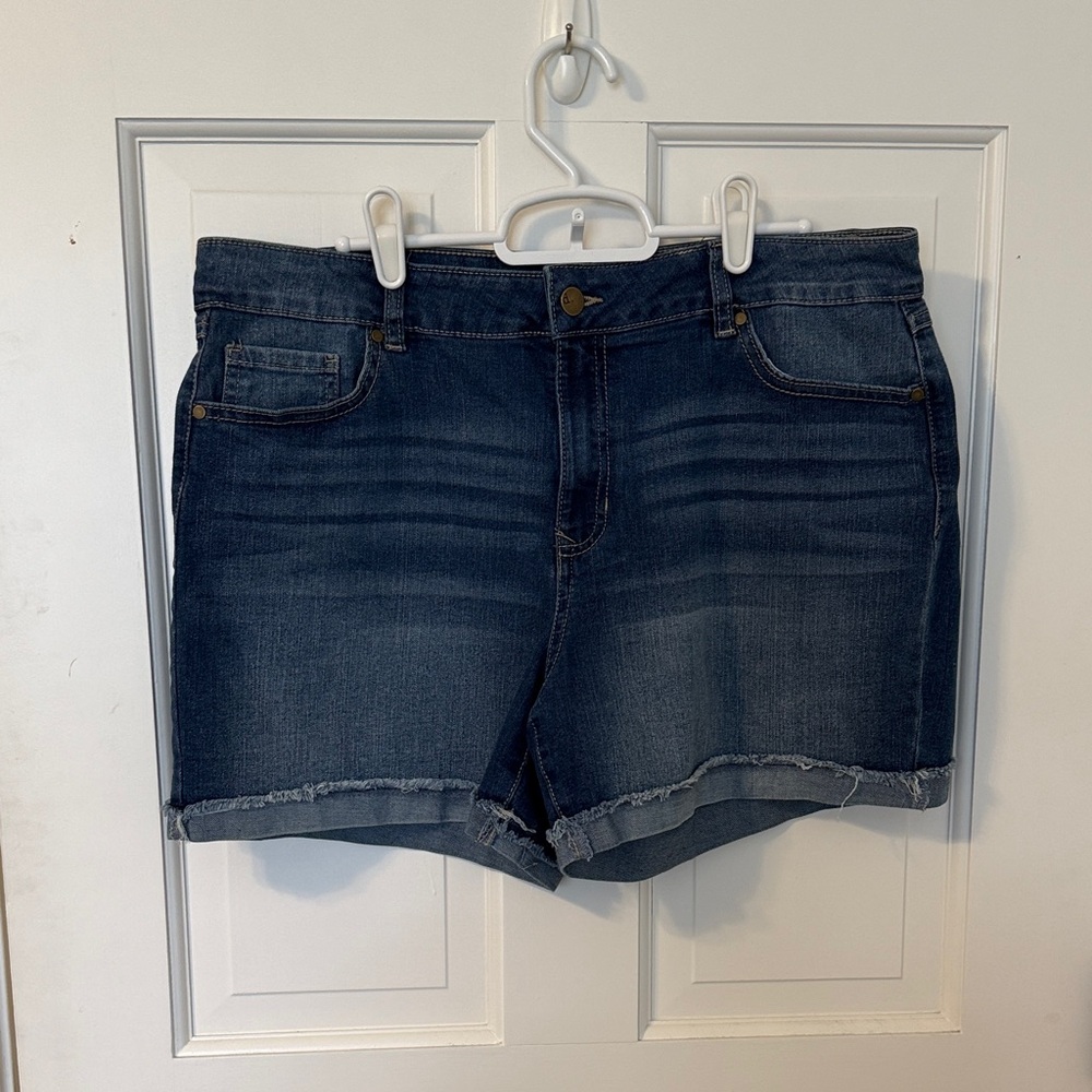 d. jeans Dark Blue Jean Shorts